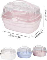 hero-s Hamster Transport Box, Carry Cage Pink