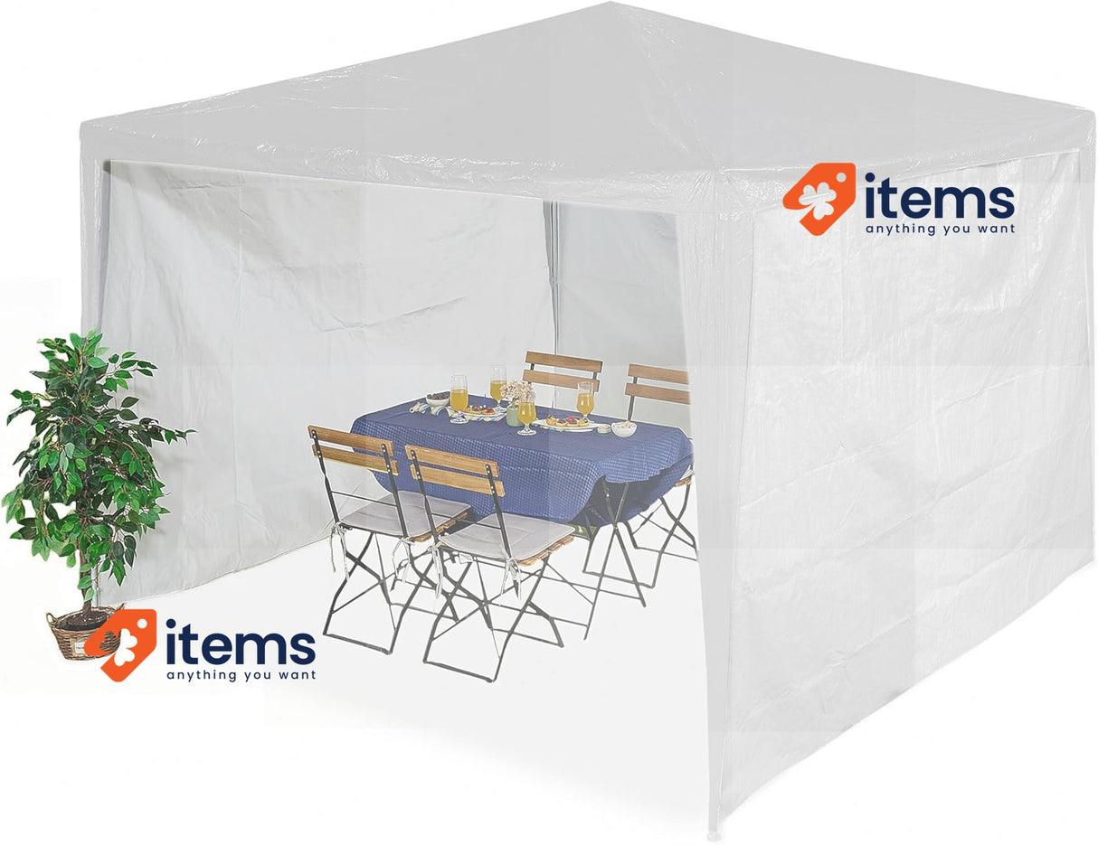 Relaxdays Windowless Gazebo Side Panels 2x3m Waterproof Touch-Fastener Panels
