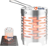 EVOCAMP Gas stove heating attachment with a 20x20cm fireproof base