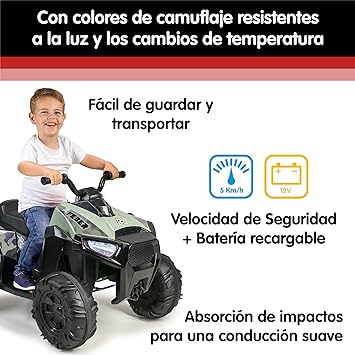 Feber FEN03000 Children's Vehicle up to 5 kmh with Battery Green