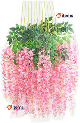 NatureMan 12 Pack 3.6 Feet Wisteria Hanging Flowers,Artificial Wisteria Vine