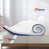 BedStory 7CM Topper Double 160x190 cm, Topper Memory Foam by Gel White