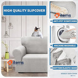 XINEAGE High Stretch Sofa Covers 3 Seater 3 Seater, Silver Grey