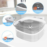TAVADA Water Bowl For Dogs - Dog L Anti Spill Feeding Leak Proof Travel Drinking