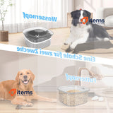 TAVADA Water Bowl For Dogs - Dog L Anti Spill Feeding Leak Proof Travel Drinking
