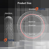 OUXI 10 x 2.5 Inch Replacement Tyres Solid Tyres with 1 Mounting Tool