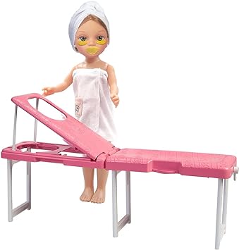 NANCY - A day spa, doll with towel and sun lounger, set for masks (NAC37000)