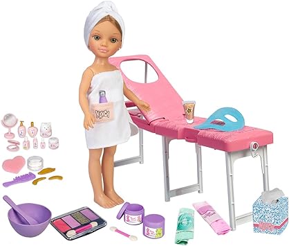 NANCY - A day spa, doll with towel and sun lounger, set for masks (NAC37000)