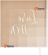 Plantvibes Golden Book Wedding or Birthday, 72 Pages Brown