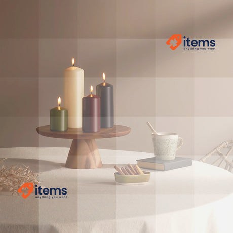 Bolsius Pillar Candles - Ivory - 4-Pack - 20 x 7 cm - Decorative Candles