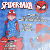 SPIDER-MAN Hooded Towel 100% Cotton Dress Up Avengers Poncho Kids Bath Towel