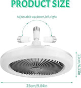 Cozlly Width Ventilator with 30W Regulable LED Light White