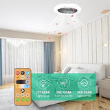 Cozlly Width Ventilator with 30W Regulable LED Light White