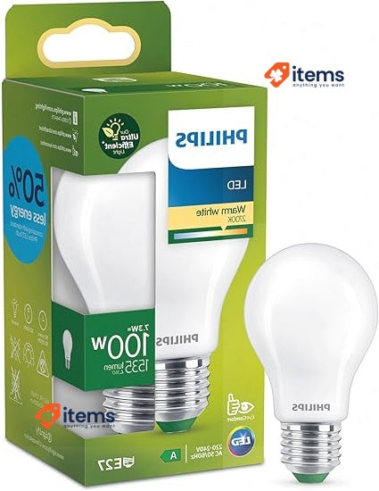Philips LED Light Bulb Mate Philips Efficient, E27 7.3W, 1535 Lumens 100W A60
