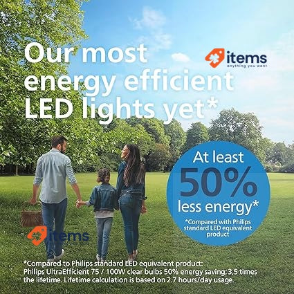 Philips LED Light Bulb Mate Philips Efficient, E27 7.3W, 1535 Lumens 100W A60