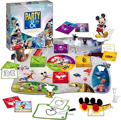 Diset - Party & co Disney 100th Anniversary Board Game for Children 4 Year +