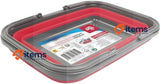 Dirt Devil Foldable Bucket - 17 Litre - 38 x 28.5 x 16/4.5 cm - Space Saving Red