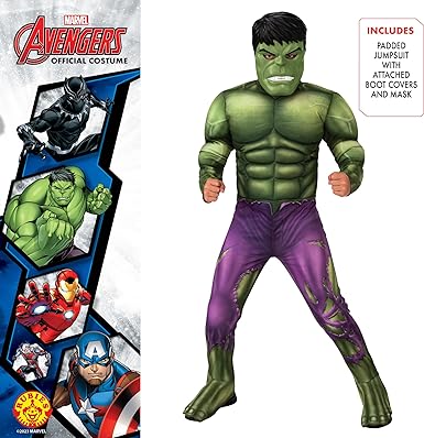 Rubie's Boy's Hulk Deluxe Kids Fancy Dress for Carnival Birthdays and Halloween