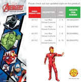 Rubie's Official Marvel Avengers Iron Man Deluxe Childs Costume Kids Superhero