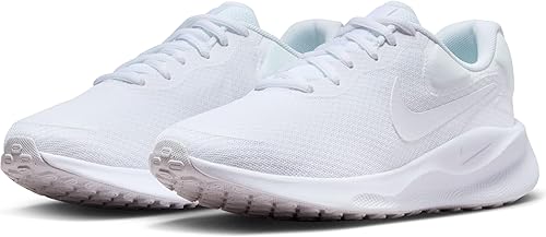 NIKE Women's Revolutin 7 Running Sneakers White 38 EU