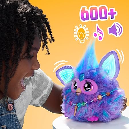 Hasbro Furby Interactive Toy, Purple Voice Activated for Boys and Girls