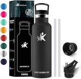 KollyKolla Thermos Flask Stainless Steel Bottle 500 Ml Black