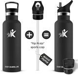 KollyKolla Thermos Flask Stainless Steel Bottle 500 Ml Black