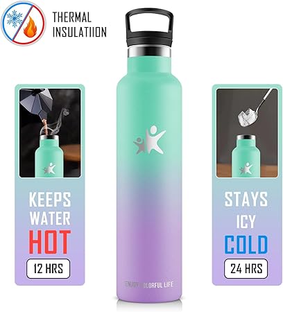 KollyKolla Thermal Bottle 1 liter, Water Bottle Without BPA, Stainless Steel