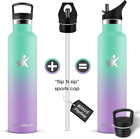 KollyKolla Thermal Bottle 1 liter, Water Bottle Without BPA, Stainless Steel