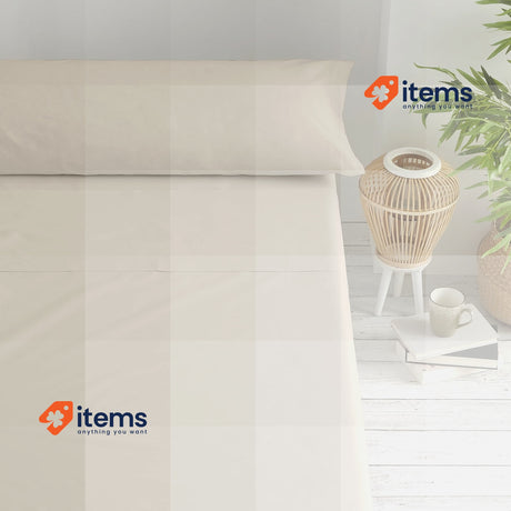 Degrees Home Double Bed Sheet Set 150x190 4 Piece Flat Sheet 2 Pillowcase 190 cm