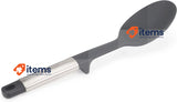 Joseph Joseph Elevate Silicone Solid Spoon, Stainless Steel, Silver/Gray Heat