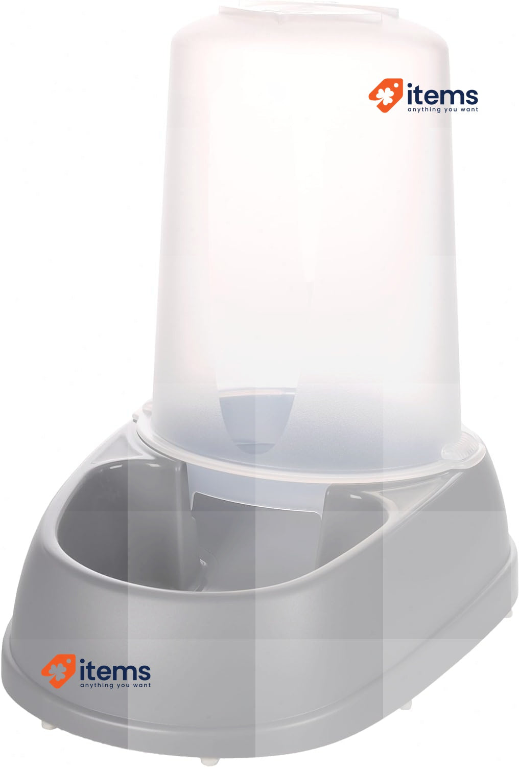 Flamingo Automatic Water and Food Dispenser for Dogs and Cats - 2.5 L 2.5L Grey