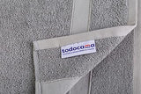 Todocama Set of 2 Shower Towels 70 x 140 cm Grey