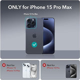 ESR for iPhone 15 Pro Max Case, Compatible with MagSafe Clear Dark Blue