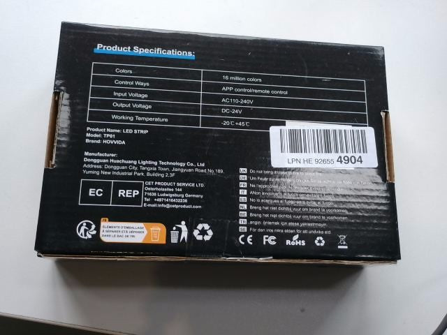 10M LED Strip, 1 Roll, 30 LEDs/Metre, 24V RGB Strip LEDs/Metre APP Music with RC