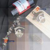 Houkary 10 Piece Bottle Opener For Wall Cast Iron Wall Mounting With Screws