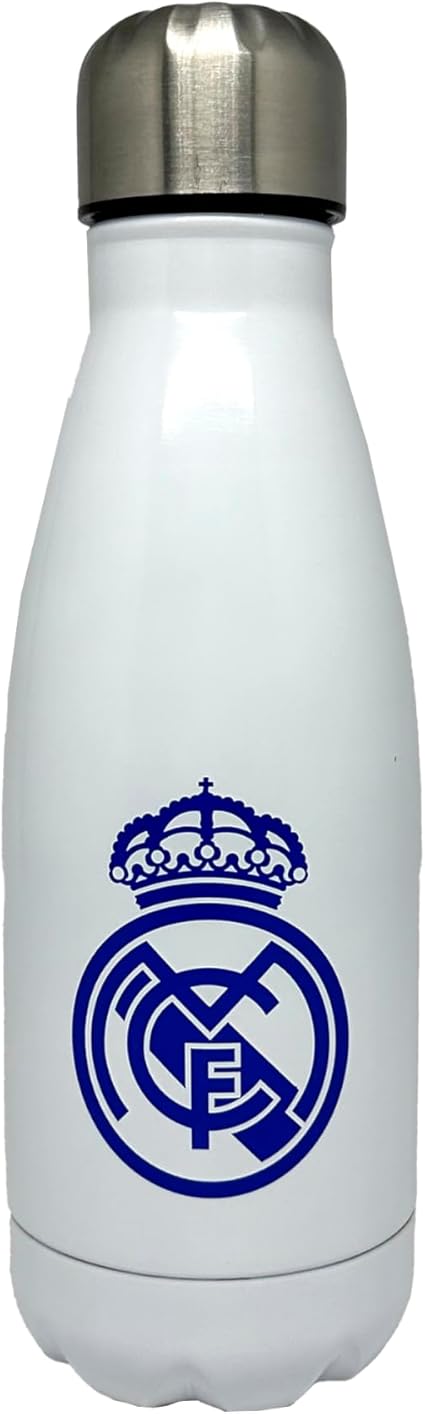 Real Madrid CyP Brands Steel Water Bottle White