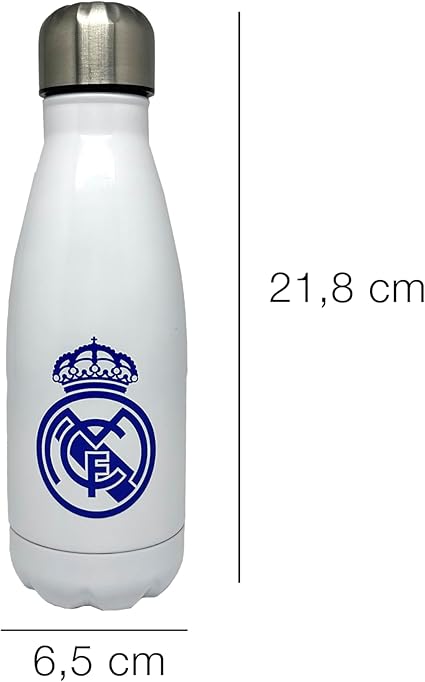 Real Madrid CyP Brands Steel Water Bottle White