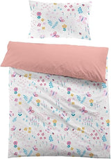 MUSOLEI Butterflies and Flowers Pink Duvet Cover 135x200cm