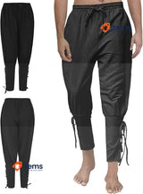 FORMIZON Men's Medieval Trousers, Renaissance Pirate Trousers For Halloween
