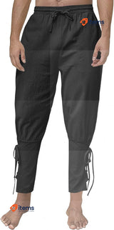 FORMIZON Men's Medieval Trousers, Renaissance Pirate Trousers For Halloween