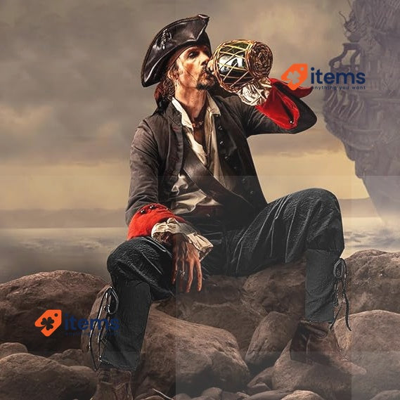 FORMIZON Men's Medieval Trousers, Renaissance Pirate Trousers For Halloween