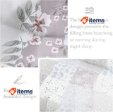 Whale Flotilla Duvet 200 x 200 cm, Breathable & Super Soft Quilt, Grey Checked