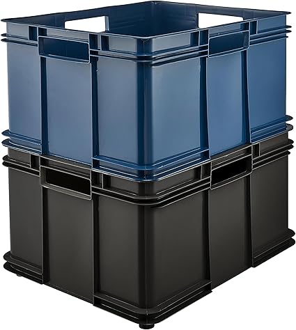 keeeper storage tubs with carrying handles, Euro-Box XXL Grey