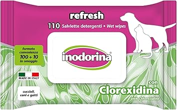 Inodorina Refresh Cleansing Wipes Made Of Sustainable Fabric Moisturising