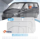 MaxEarn 10Pc Internal Thermal Blind Set for VITO II W639/Viano LWB L2 2003-2014