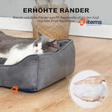 Snocyo Dog Bed Small Dogs 55 x 45 x 16 cm Washable Dog Cushion Dark Grey