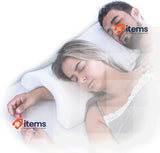 InnovaGoods Viscoelastic Cervical Pillow for Couples Cozzy, Standard White