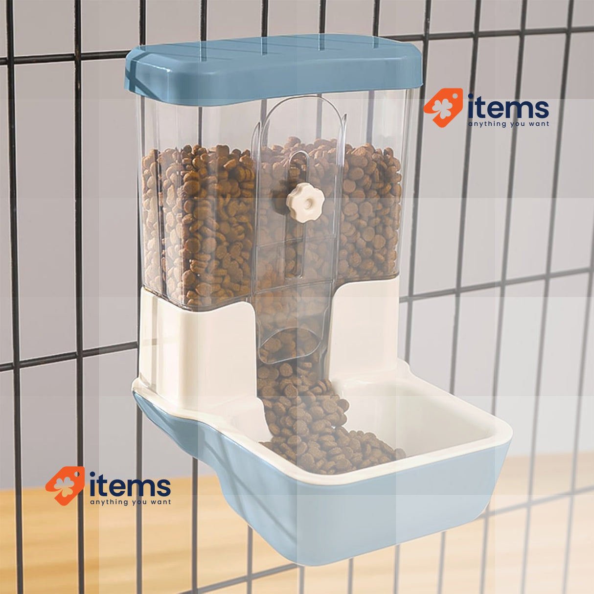 TOKAYIFE Automatic Pet Feeder, 800ml Adjustable Outlet Food Dispenser Power-Free