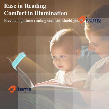 Alyvisun Reading Light, 3 Color Modes & 5 Dimmable Brightness Book Light, Blue